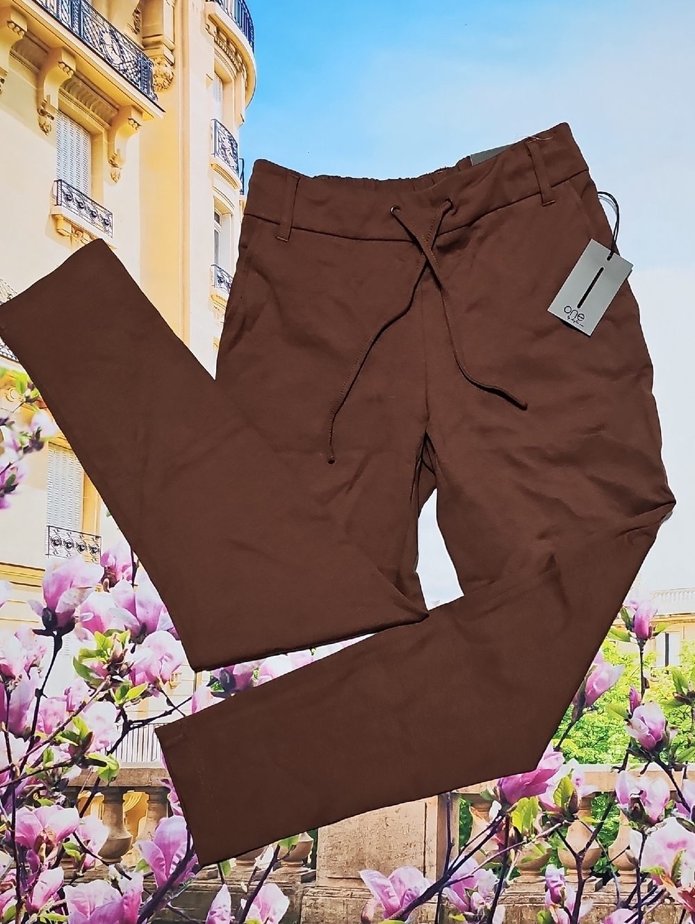 One by Chapter One Brown‎ Joggers Pants Size XS NWT